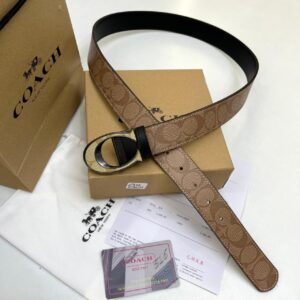 Coach Signature Canvas Unisex Belt